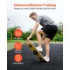 Balance Board, Wobble Board Trainer for Adults 3-Level Adjustable Base, Premium Wooden Balance Training Equipment