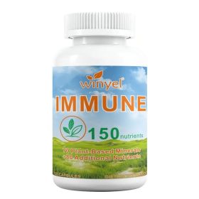 WINYEL IMMU 150 - Ultimate Multivitamin & Immune Supplement, 150 Capsules With 70 Plant-Based Minerals & 80 Additional Nutrients For Healthcare & (Option: 1)